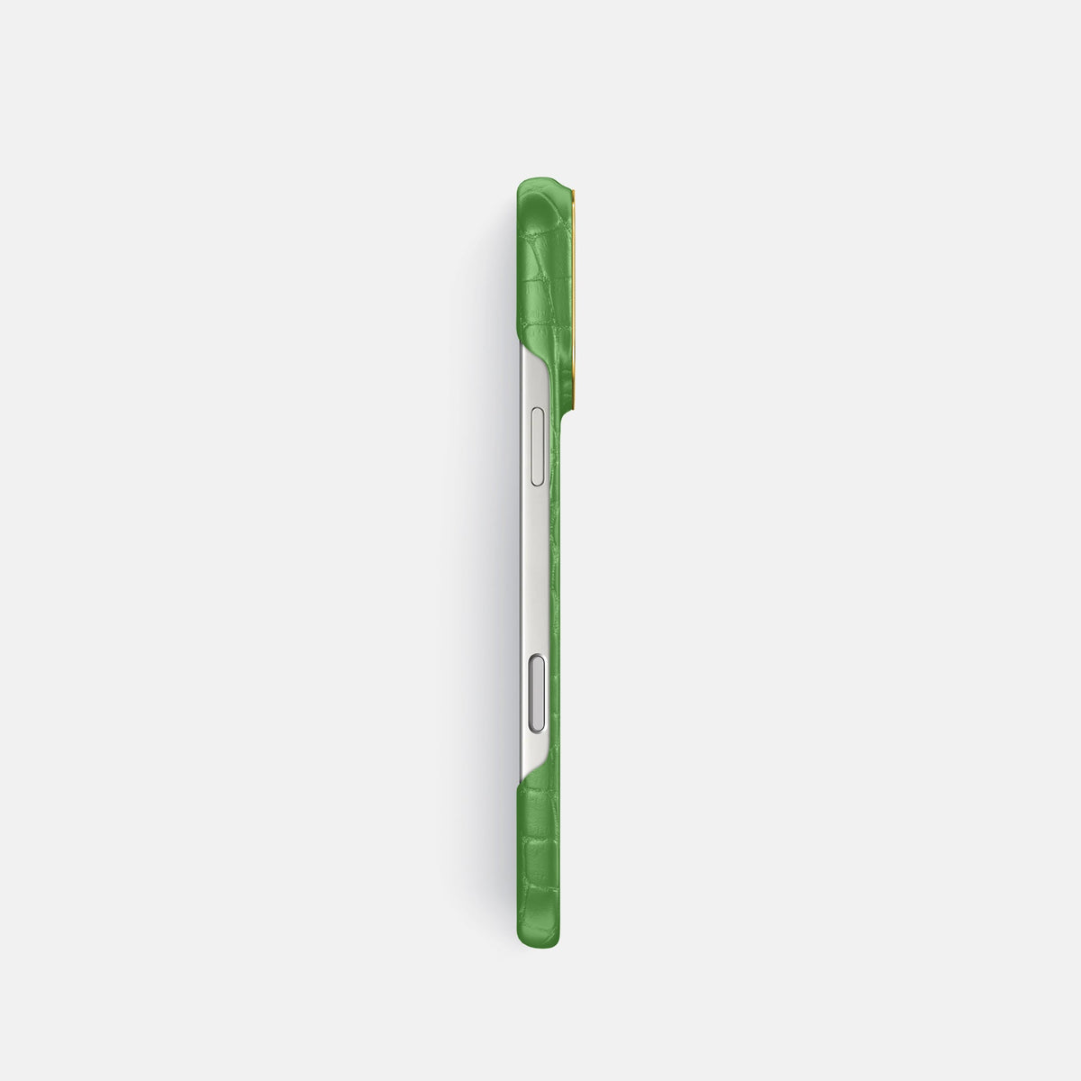 Classic Case For iPhone 18 Pro In Alligator -3 | Apple-Green-Gold