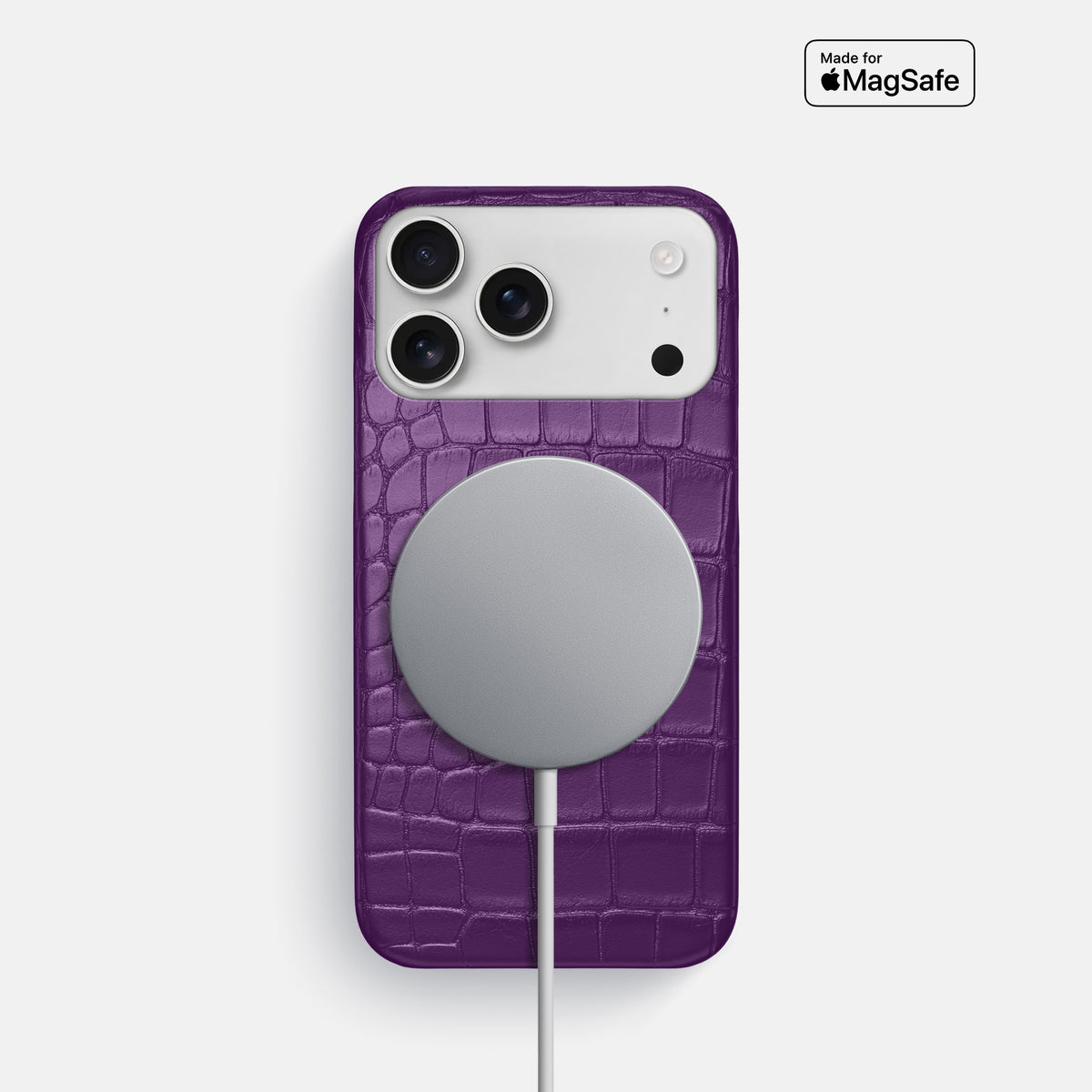 Slim Case For iPhone 17 Pro In Alligator -5 | Purple