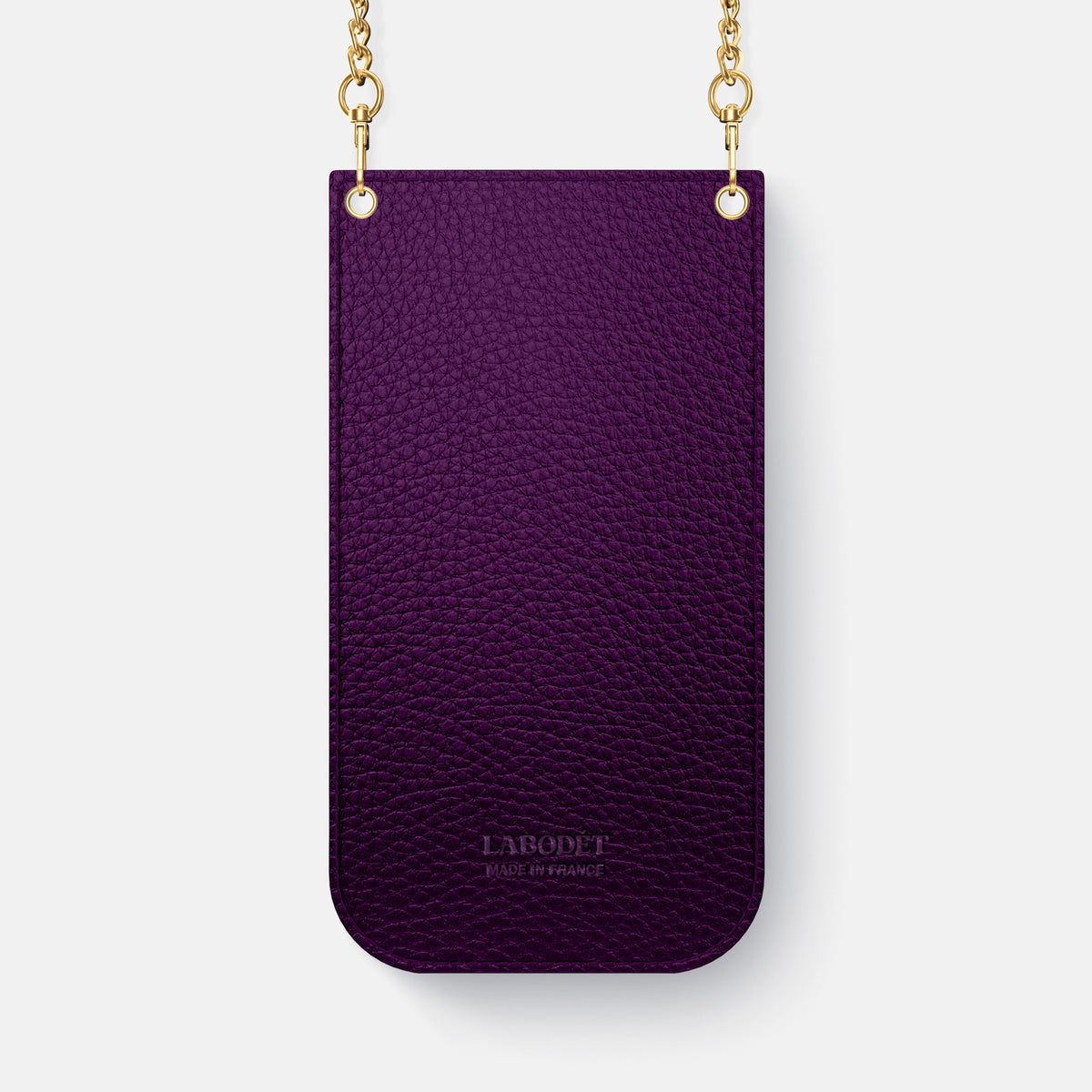 Crossbody Bag For iPhone 17 Pro Max In Calf -3 | Violet-Gold