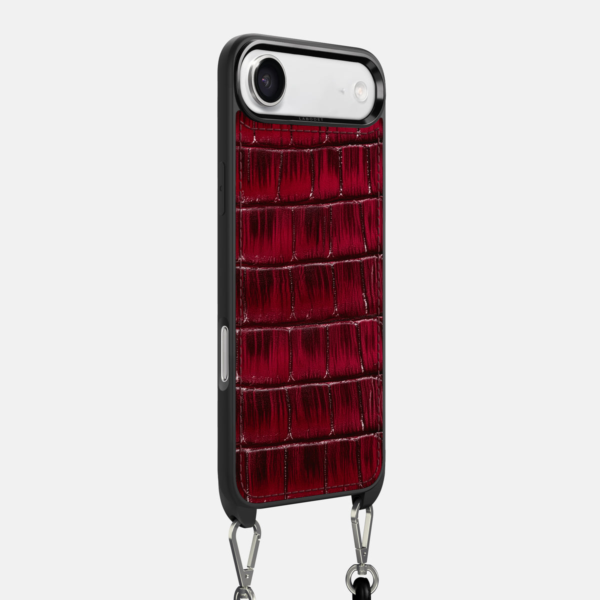 Crossbody Sport Case For iPhone 17 Air In Patina Alligator -2 | Havana-Burgundy