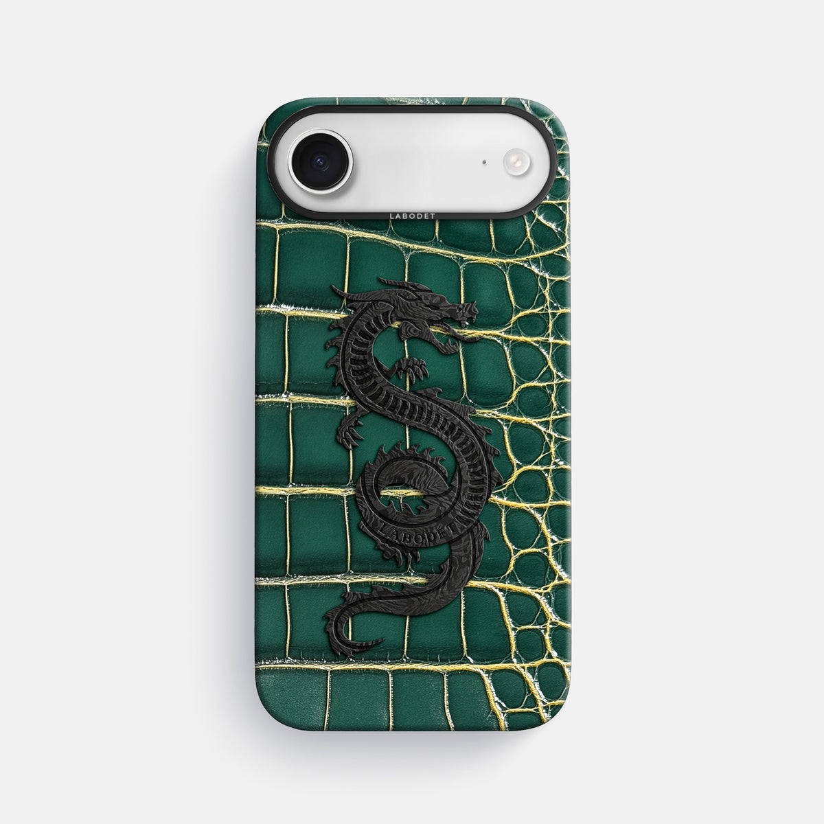 Classic Case With Carbon Dragon For iPhone 17 Air In Patina Alligator -1 | Cambridge-Black