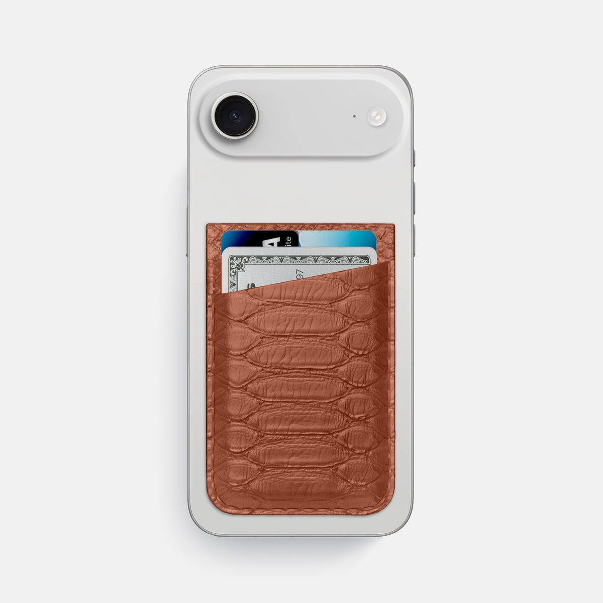 MagSafe Wallet For iPhone 17 Air In Python -1 | Medium-Brown