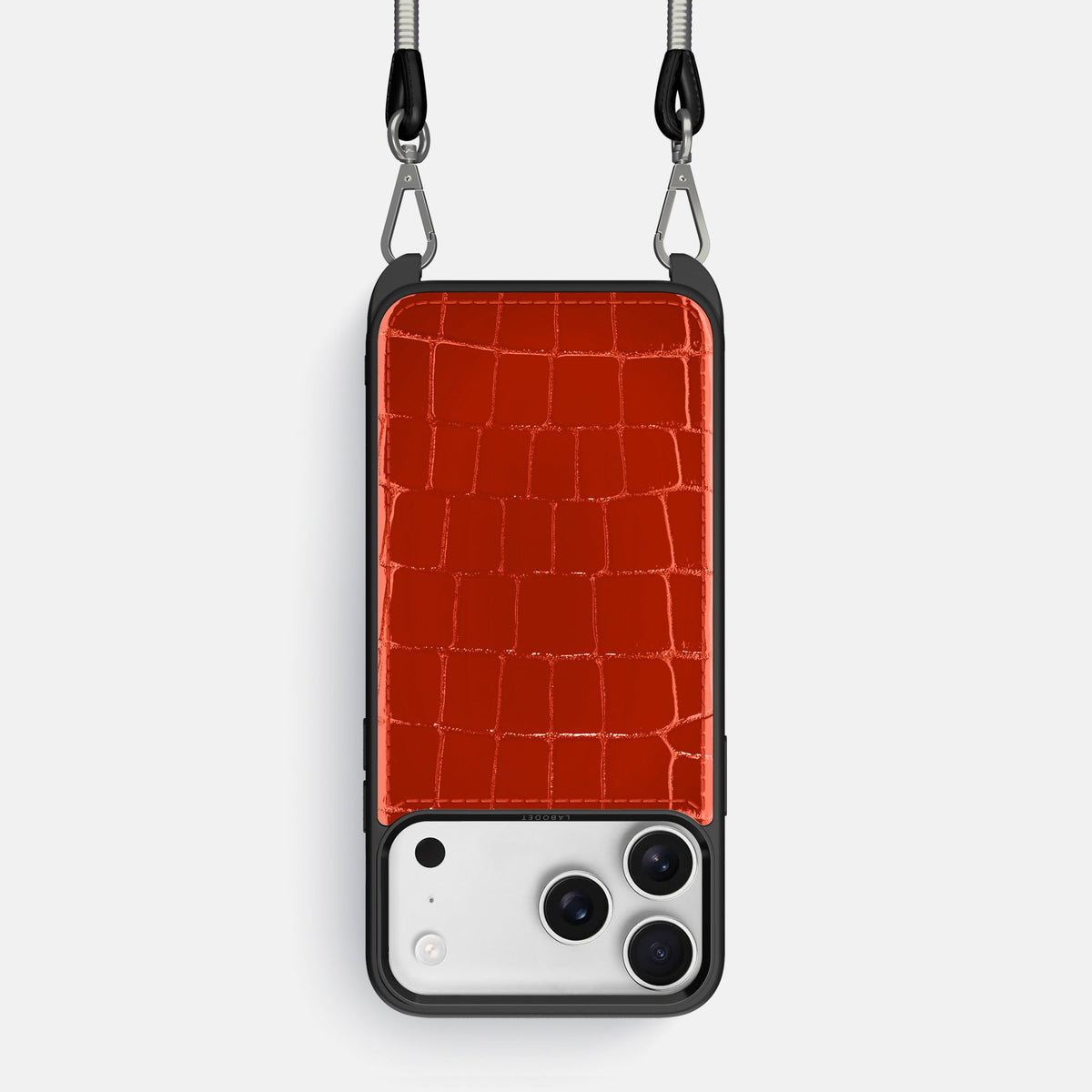 Crossbody Sport Case For iPhone 18 Pro In Shiny Alligator -1 | Orange