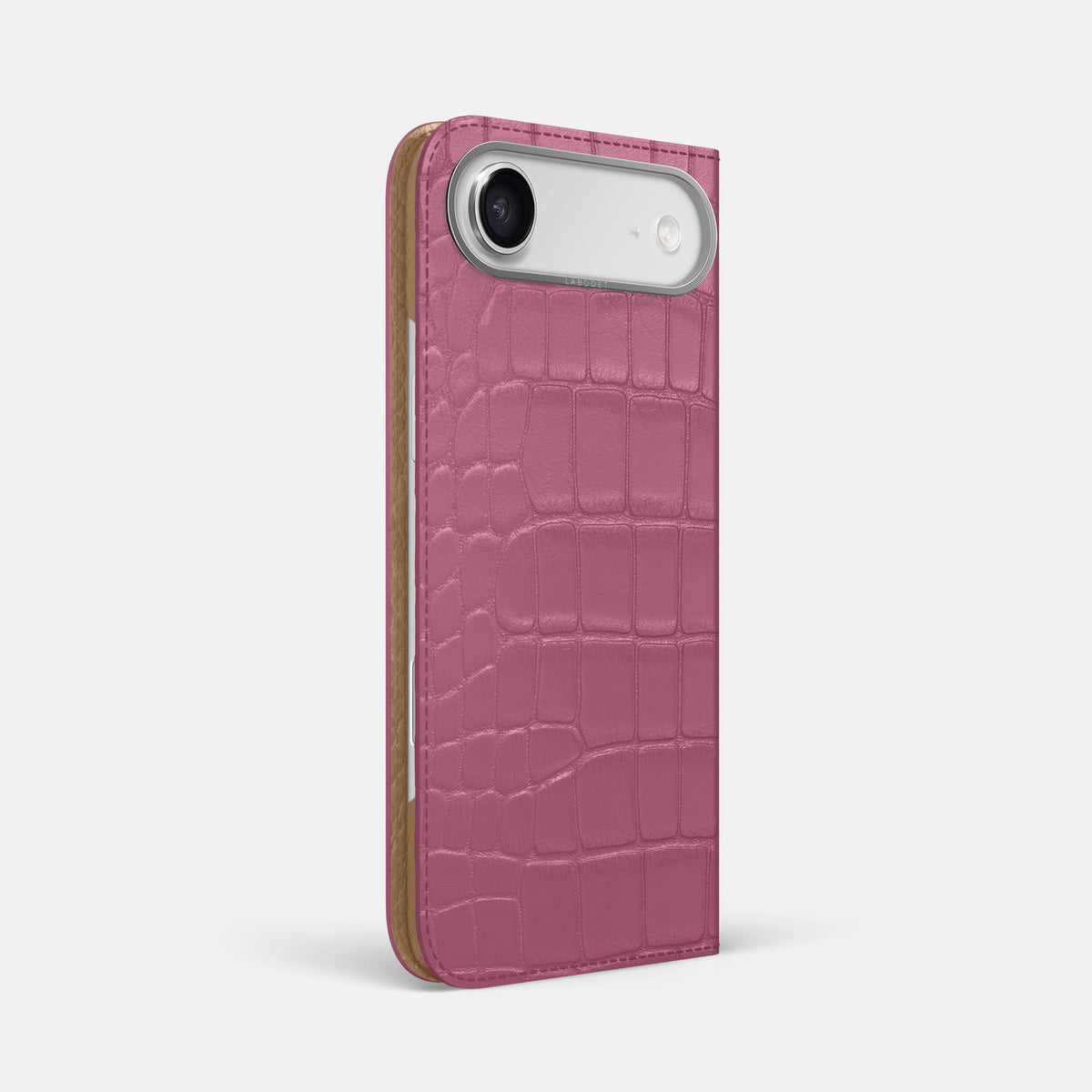Folio Case For iPhone 17 Air In Alligator -1 | Pink-Lagoon-Steel