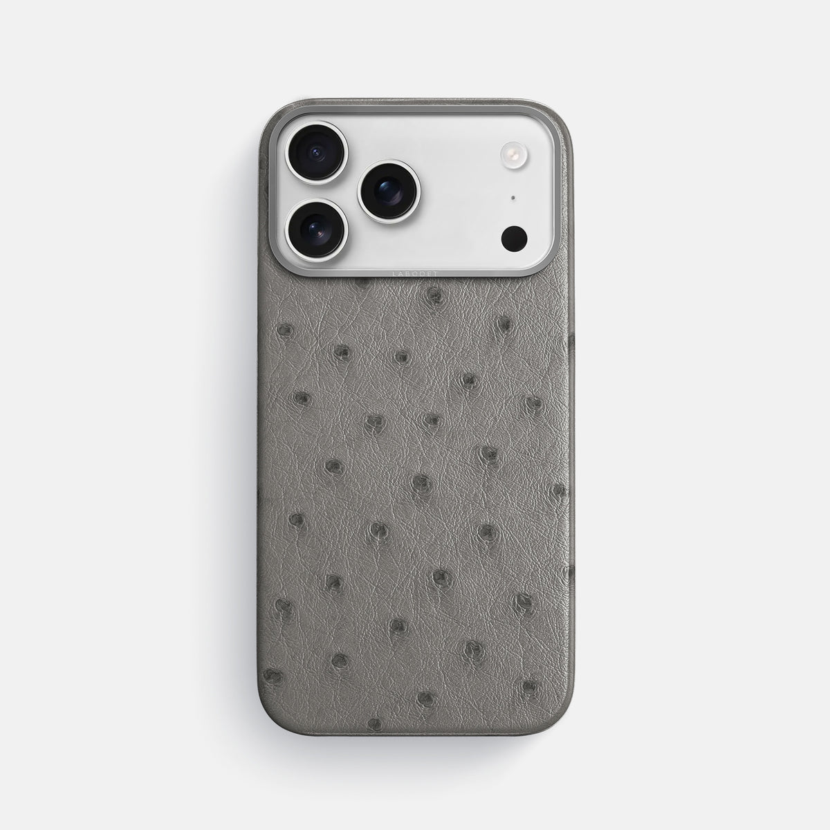 Classic Case For iPhone 17 Pro Max In Ostrich -1 | Grey-Steel