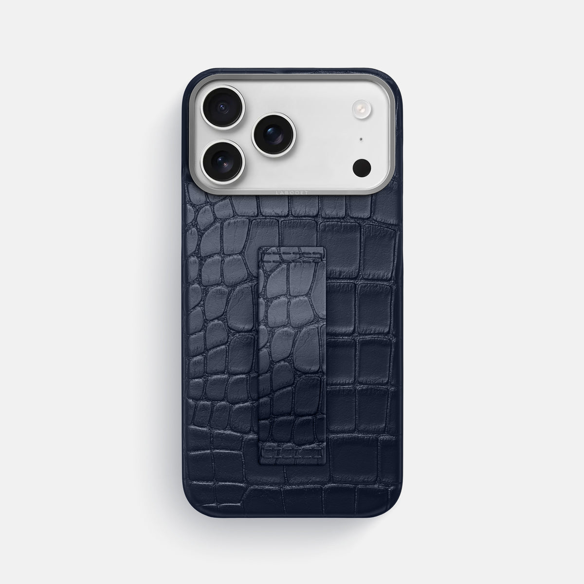 Finger Case For iPhone 17 Pro Max In Alligator -1 | Navy-Blue-Steel