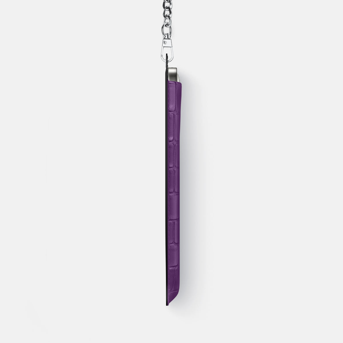 Crossbody Bag For iPhone 17 Pro In Alligator -4 | Purple-Steel
