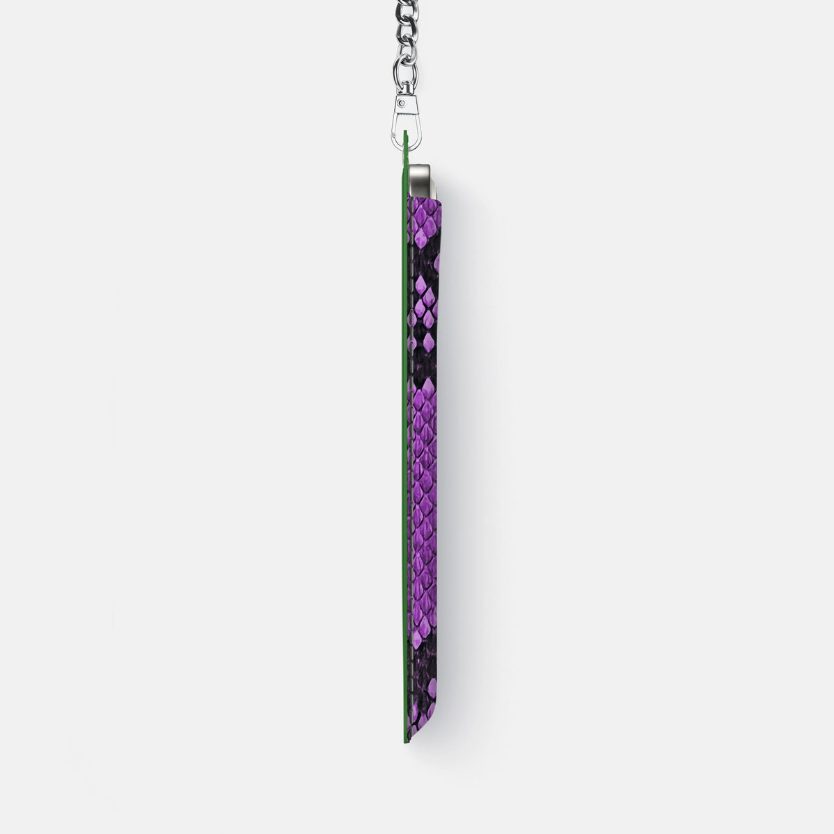 Crossbody Bag For iPhone 18 Pro Max In Deluxe Python -4 | Purple-Steel
