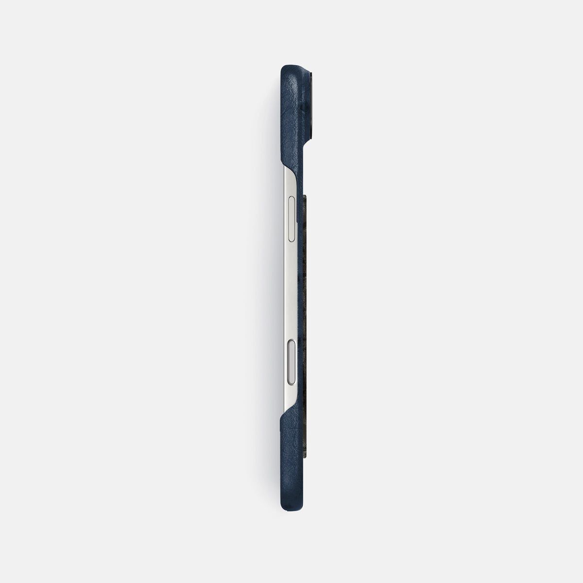 Classic Case With Carbon Dragon For iPhone 17 Air In Ostrich -3 | Navy-Blue-Black