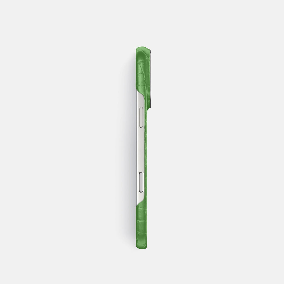 Classic Case For iPhone 18 Pro In Alligator -3 | Apple-Green-Steel