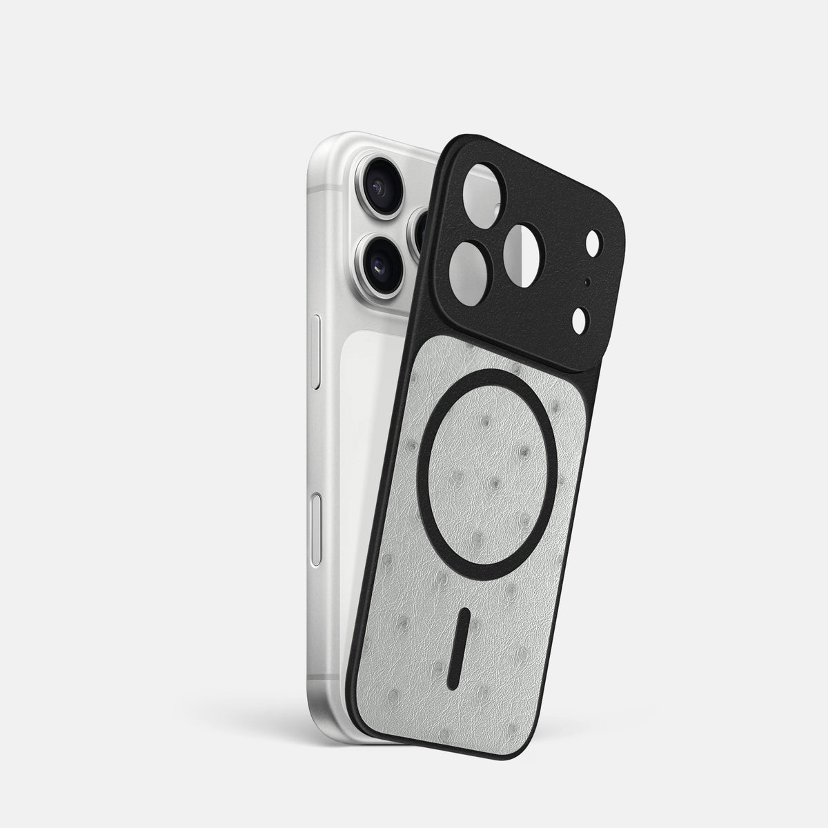 MagSafe Mask For iPhone 17 Pro In Ostrich -1 | White