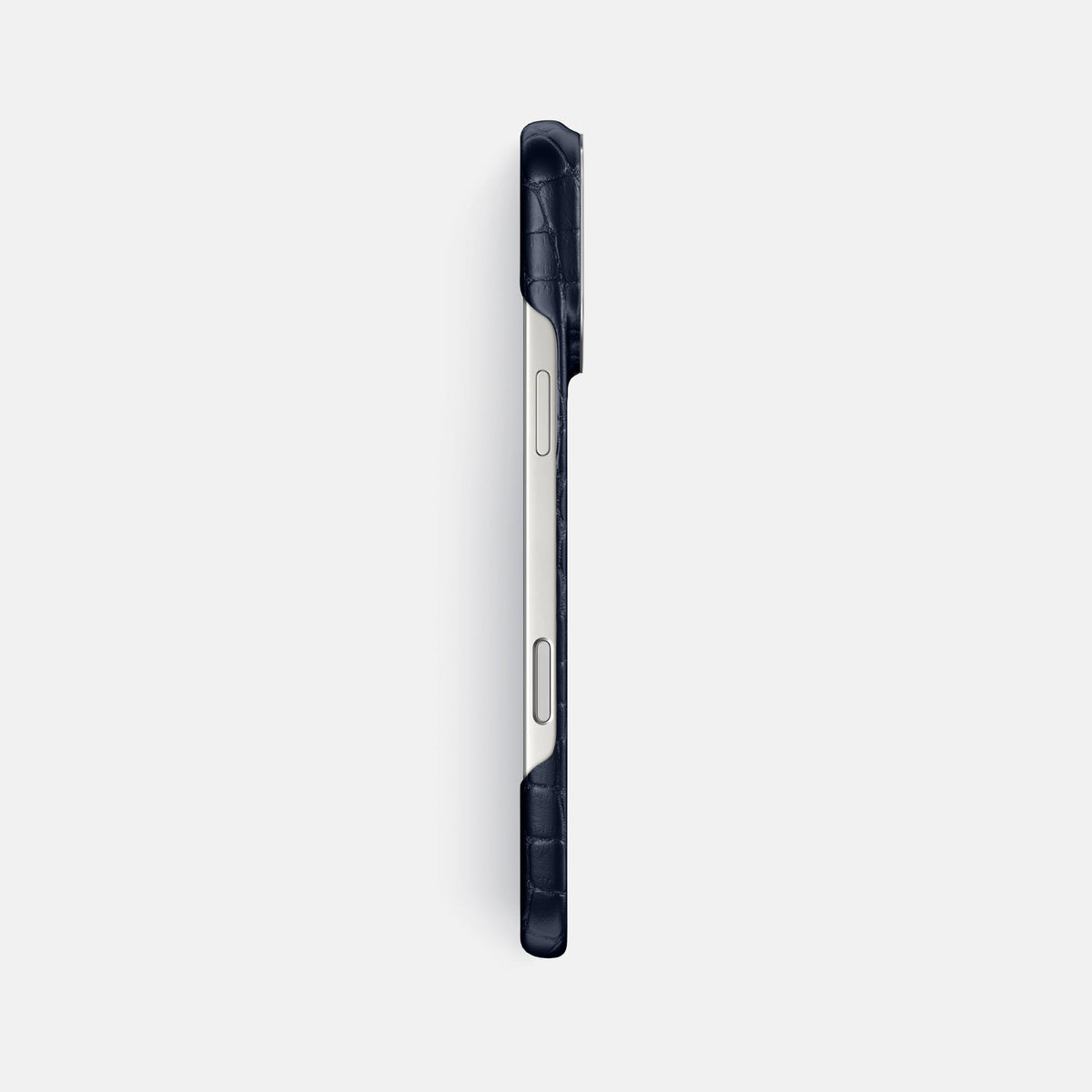 Classic Case For iPhone 18 Pro Max In Alligator -3 | Navy-Blue-Steel
