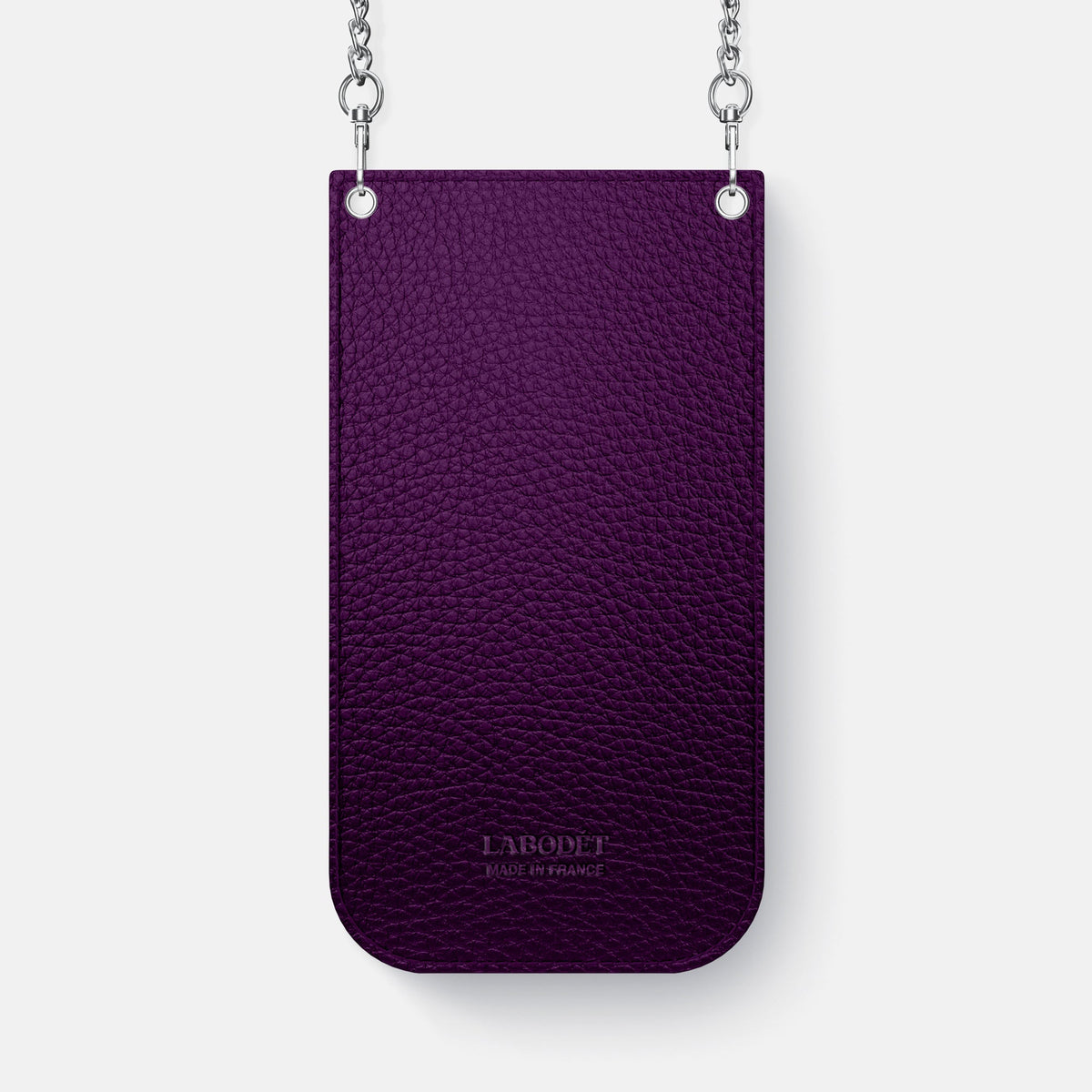 Crossbody Bag For iPhone 18 Pro Max In Calf -3 | Violet-Steel