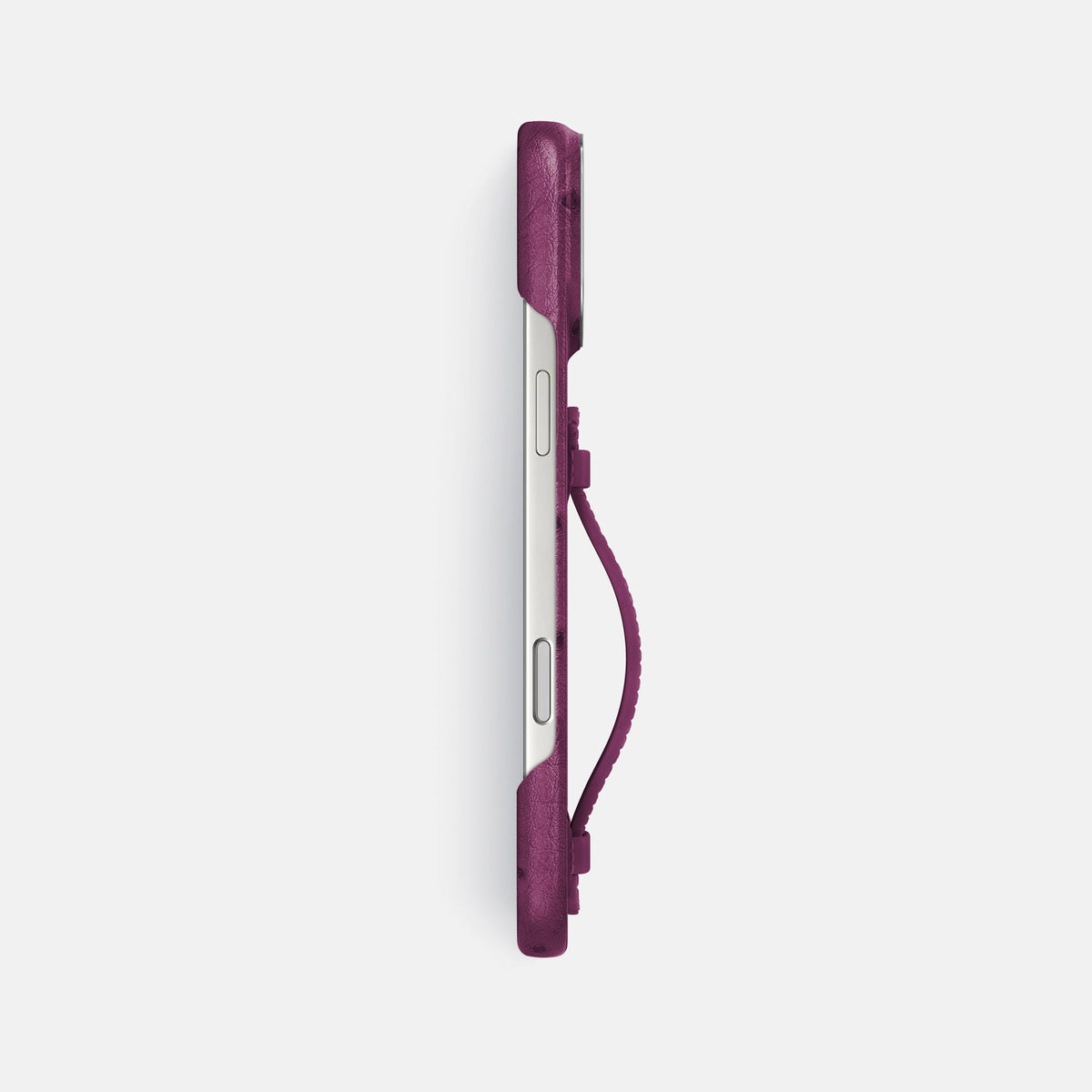 Center Handle For iPhone 18 Pro Max In Ostrich -2 | Purple-Steel