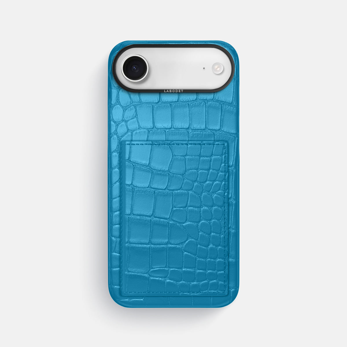 Bi-Fold Case For iPhone 17 Air In Alligator -1 | Curaçao-Blue-Black