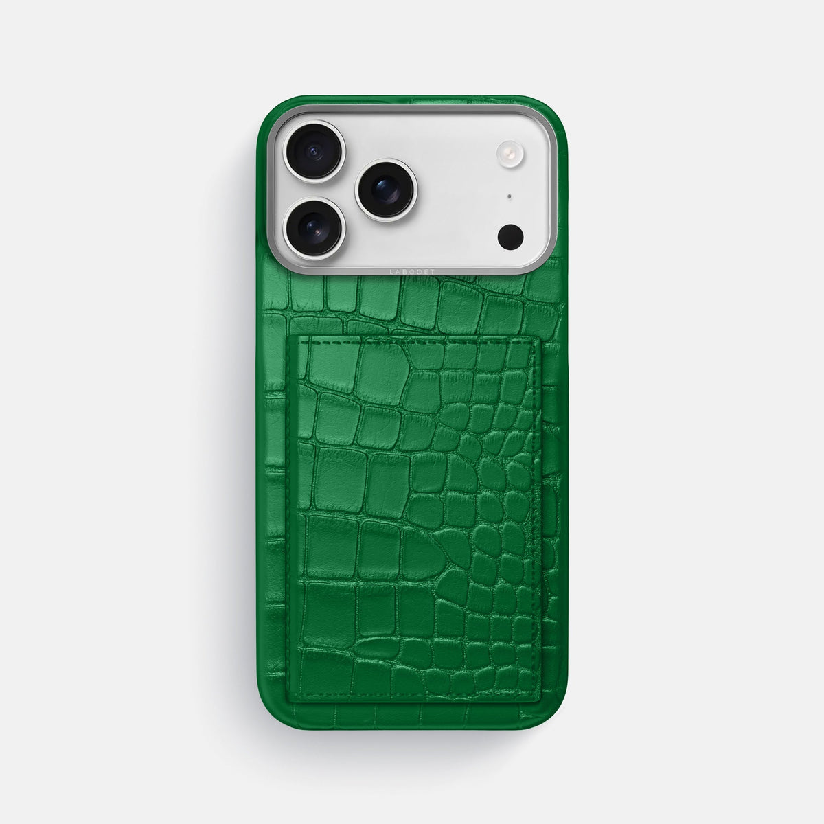 Bi-Fold Case For iPhone 18 Pro Max In Alligator -1 | Forest-Green-Steel