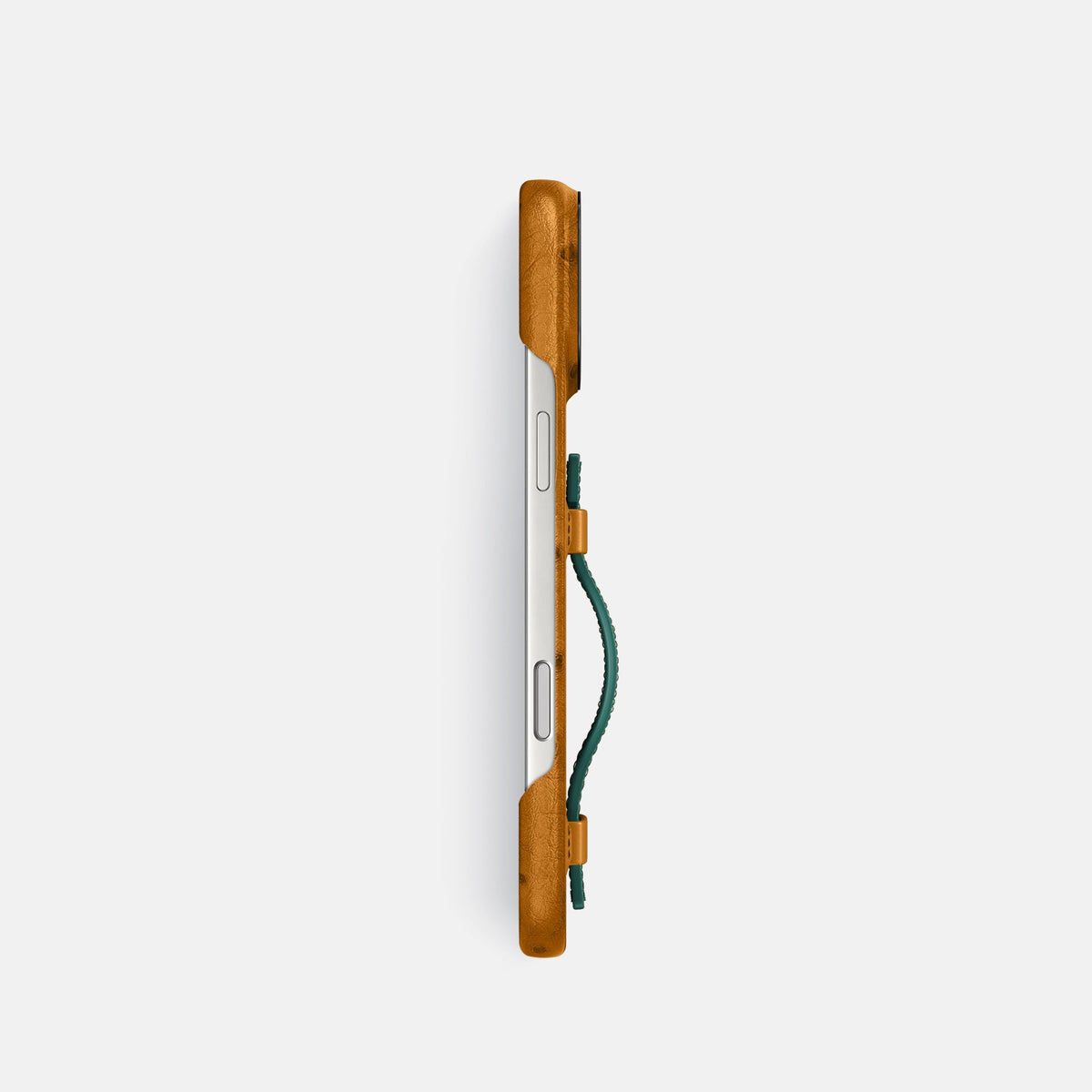 Handle Case Coloré For iPhone 18 Pro In Ostrich -3 | Chestnut-Black
