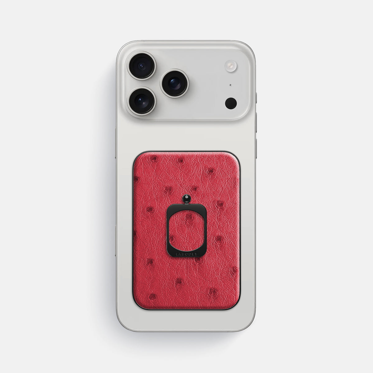 MagSafe Ring For iPhone 17 Pro Max In Ostrich -2 | Red-Black