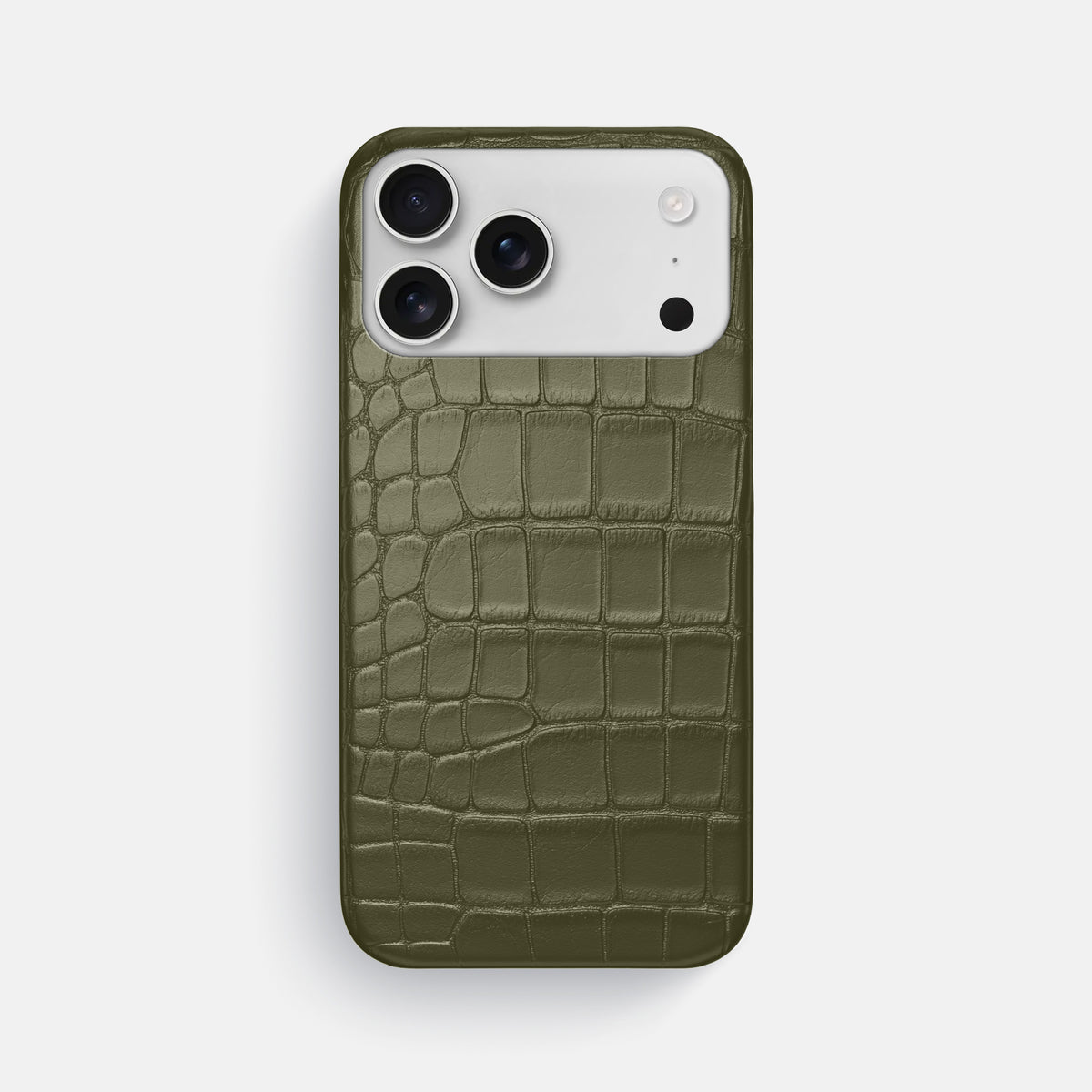 Slim Case For iPhone 17 Pro Max In Alligator -1 | Kaki-Green
