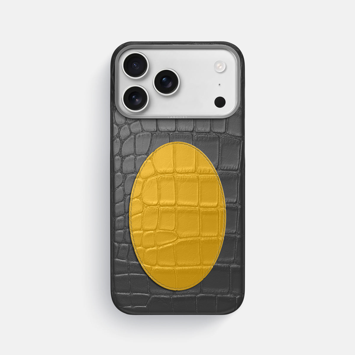 Classic Case With Oval For iPhone 17 Pro Max In Alligator -1 | Grey-Steel