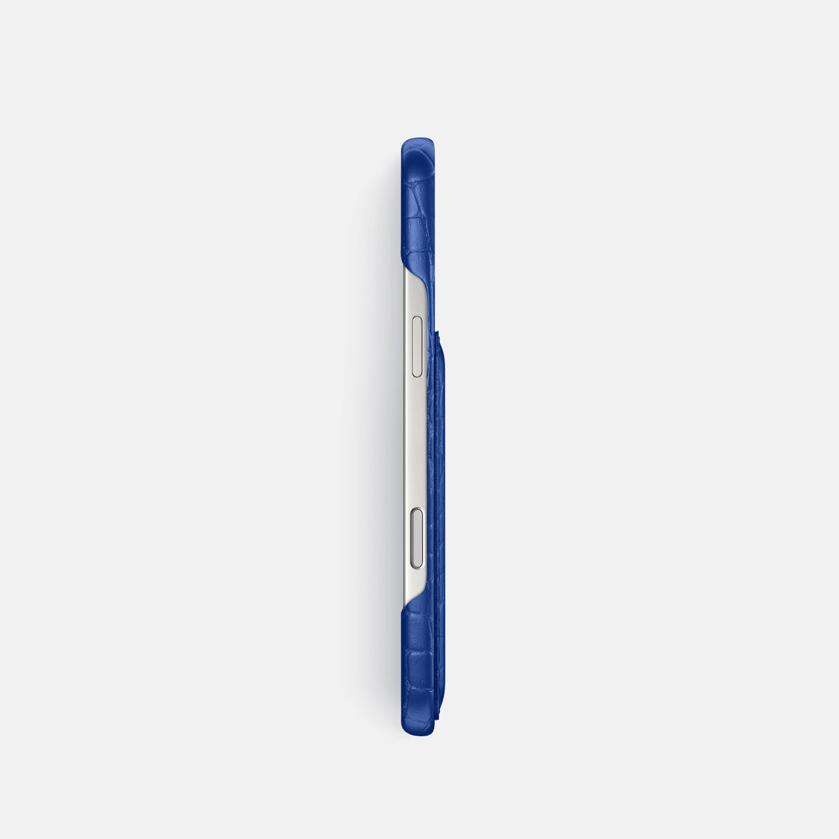 Slim Card Case For iPhone 17 Pro In Alligator -3 | Royal-Blue