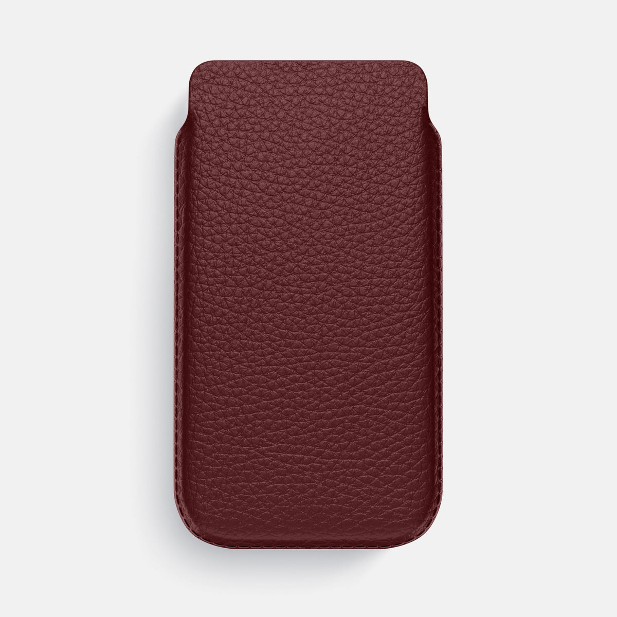 Pouch Case For iPhone 18 Pro Max In Calf -1 | Bordeaux