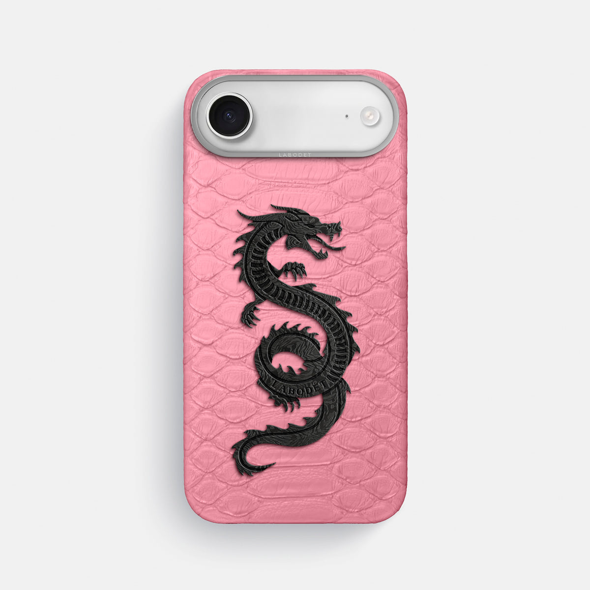 Classic Case With Carbon Dragon For iPhone 17 Air In Python -1 | Pink-Steel