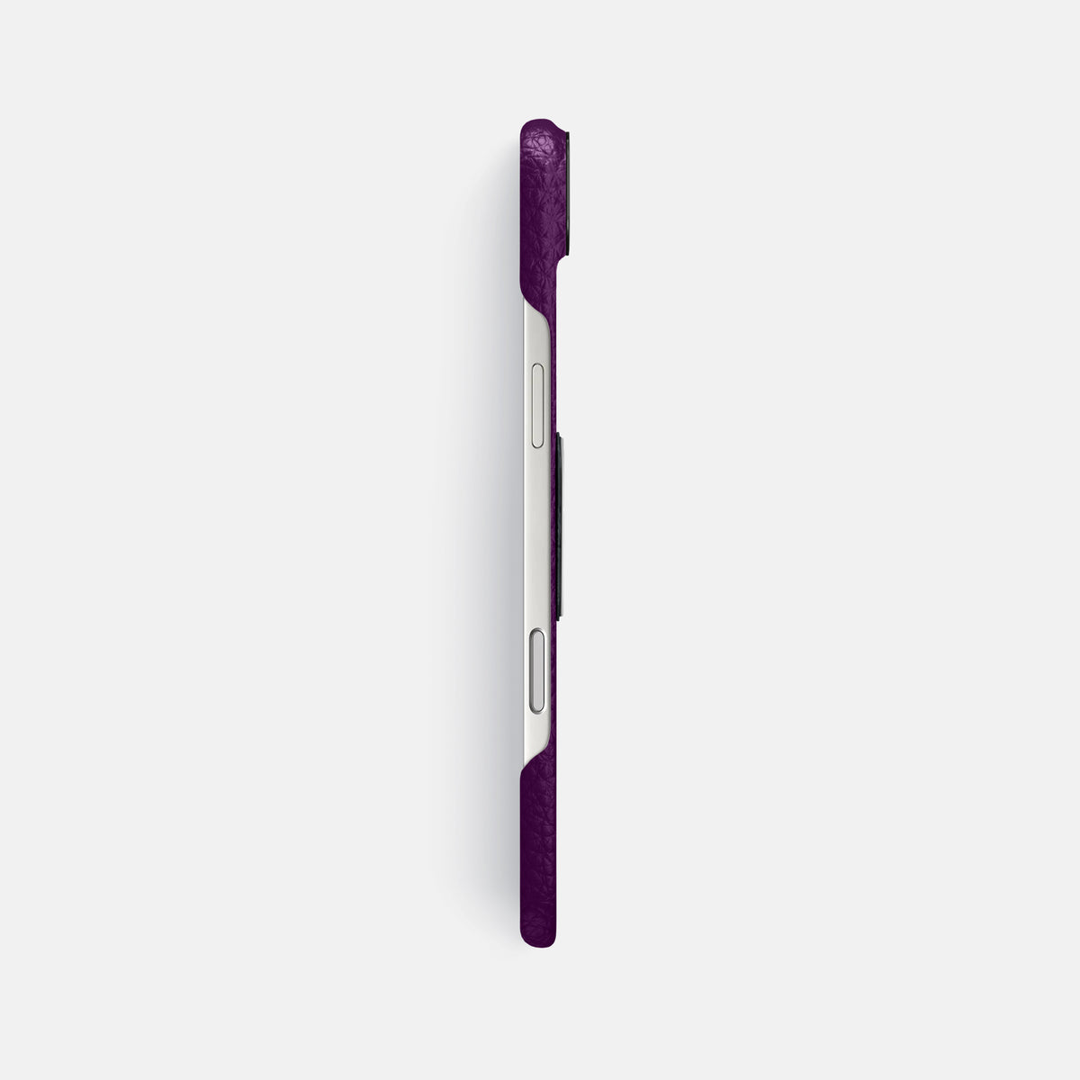 Classic Case With Titanium Skull For iPhone 17 Air In Calf -3 | Violet-Black