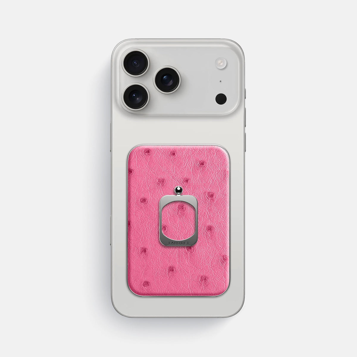 MagSafe Ring For iPhone 18 Pro Max In Ostrich -2 | Pink-Steel