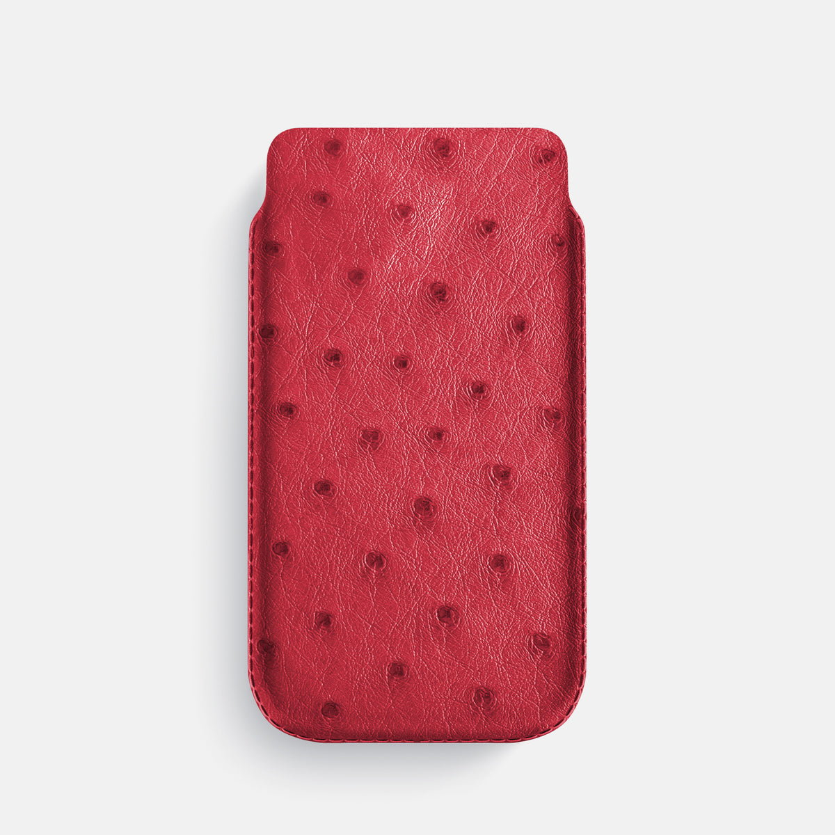 Pouch Case For iPhone 17 Pro In Ostrich -1 | Red