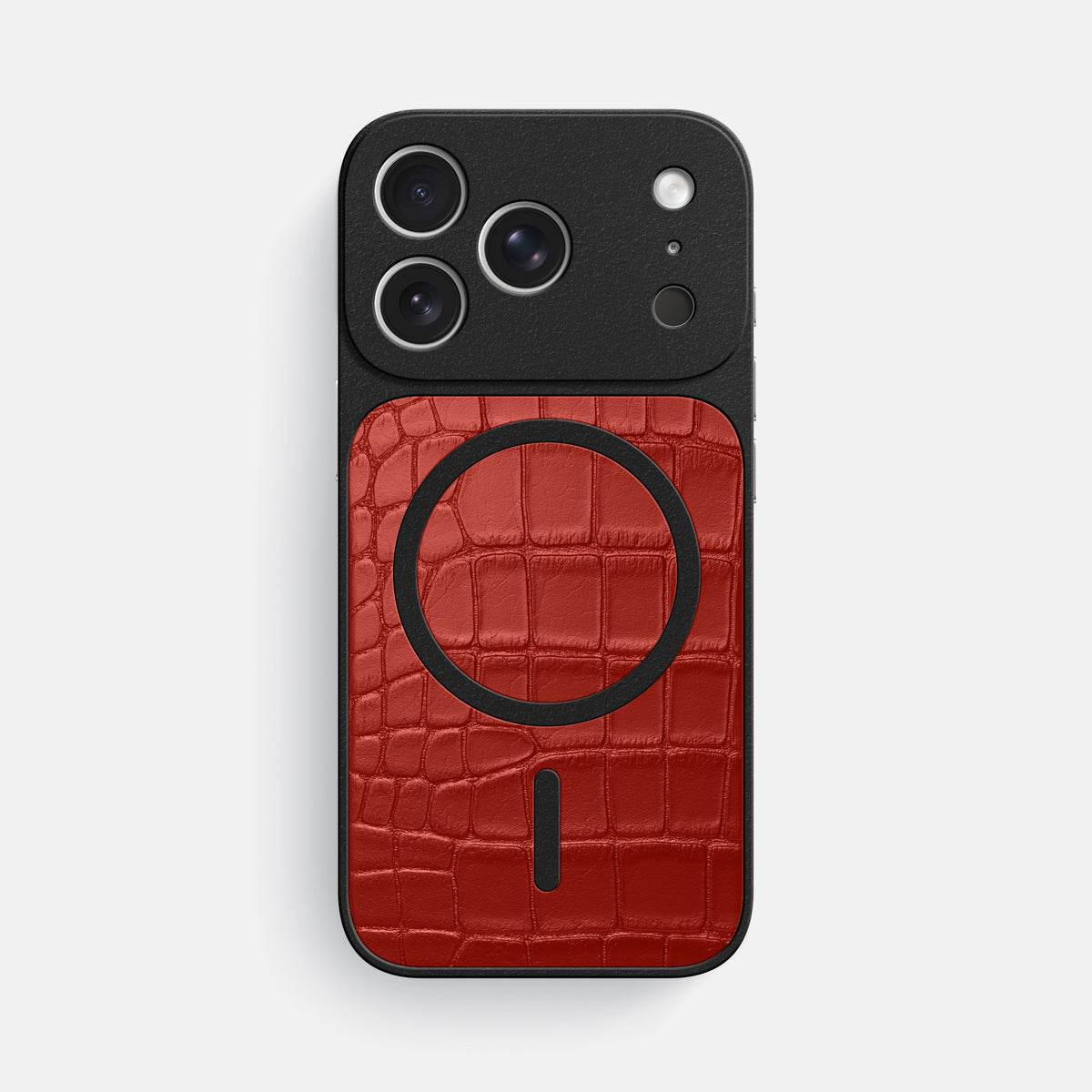 MagSafe Mask For iPhone 17 Pro Max In Alligator -3 | Red