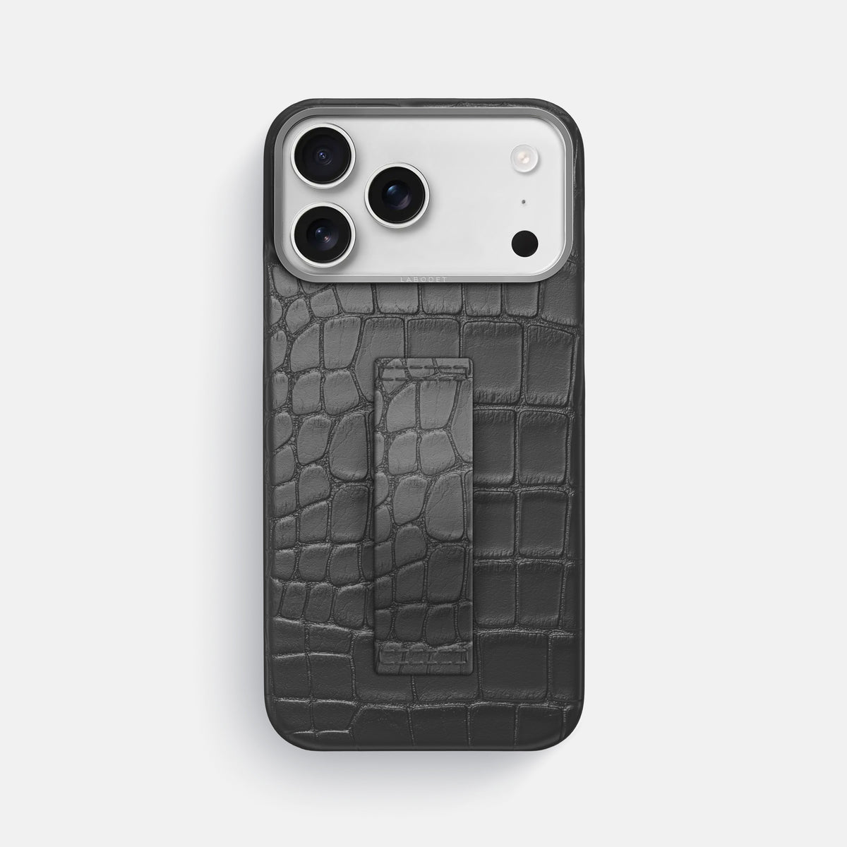Finger Case For iPhone 17 Pro Max In Alligator -1 | Grey-Steel