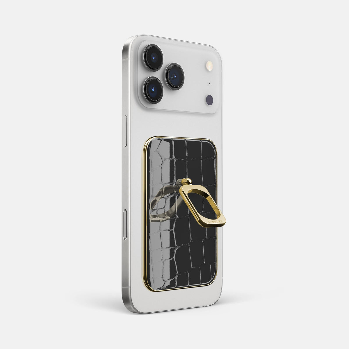 MagSafe Ring For iPhone 18 Pro Max In Shiny Alligator -1 | Black-Gold