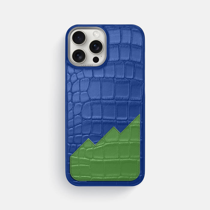 Classic Case With UpOnly For iPhone 16 Pro Max In Alligator -1 | Royal-Blue-Steel