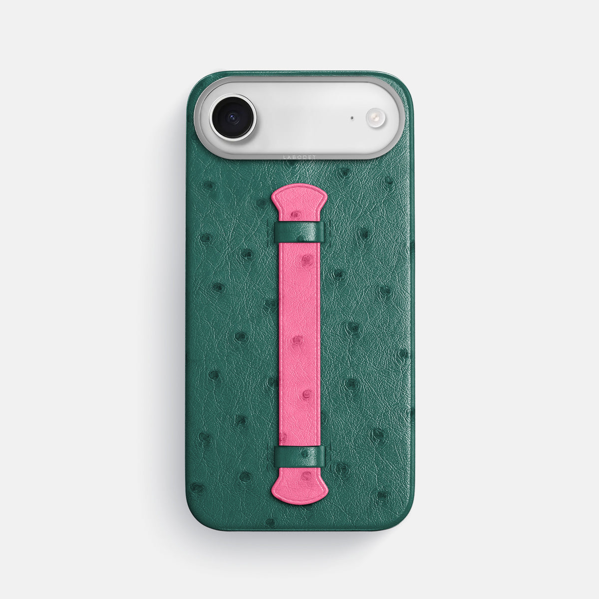 Center Handle Coloré For iPhone 17 Air In Ostrich -1 | Forest-Green-Steel