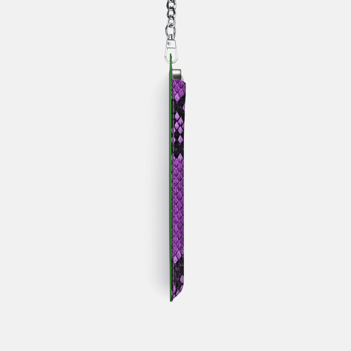 Crossbody Bag For iPhone 17 Pro In Deluxe Python -4 | Purple-Steel