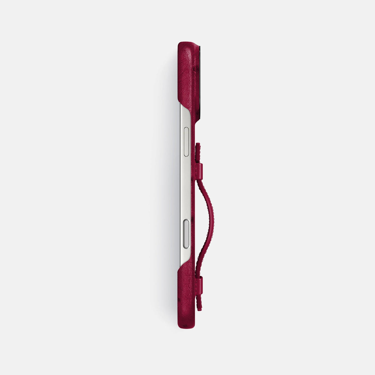 Handle Case For iPhone 18 Pro Max In Ostrich -3 | Bordeaux-Black