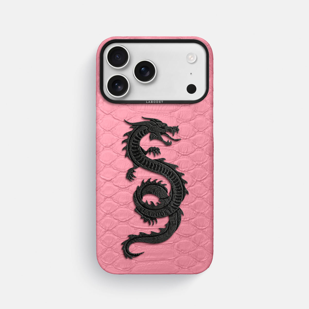 Classic Case With Carbon Dragon For iPhone 17 Pro Max In Python -1 | Pink-Black