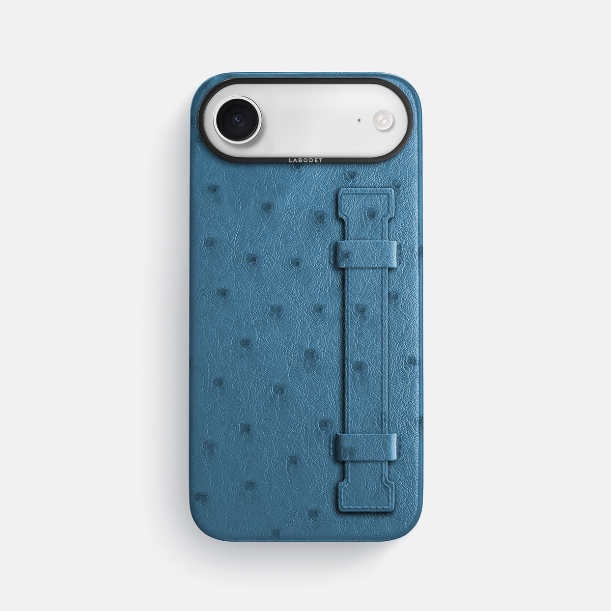 Handle Case For iPhone 17 Air In Ostrich -1 | Blue-Jeans-Black