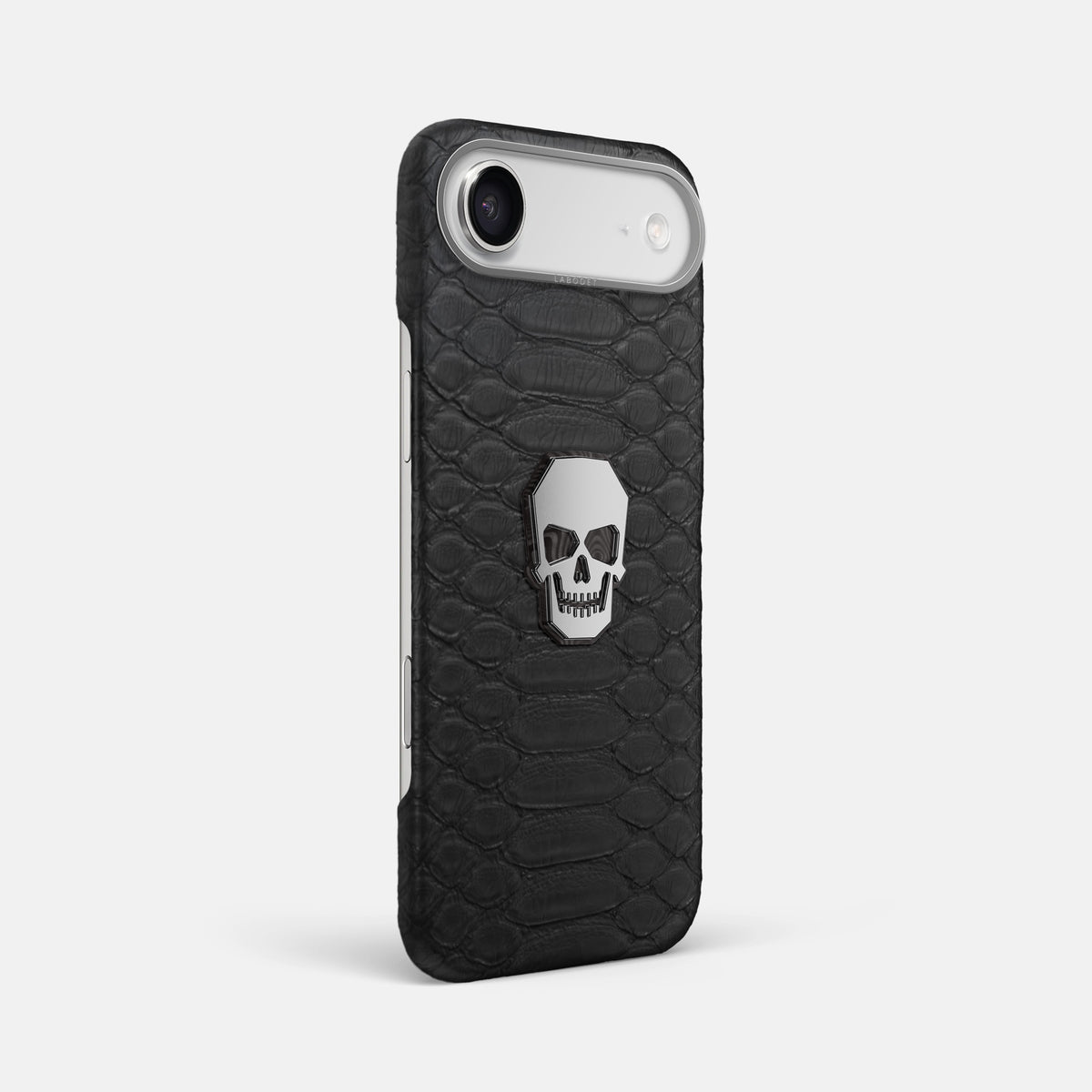 Classic Case With Titanium Skull For iPhone 17 Air In Python -2 | Black-Steel