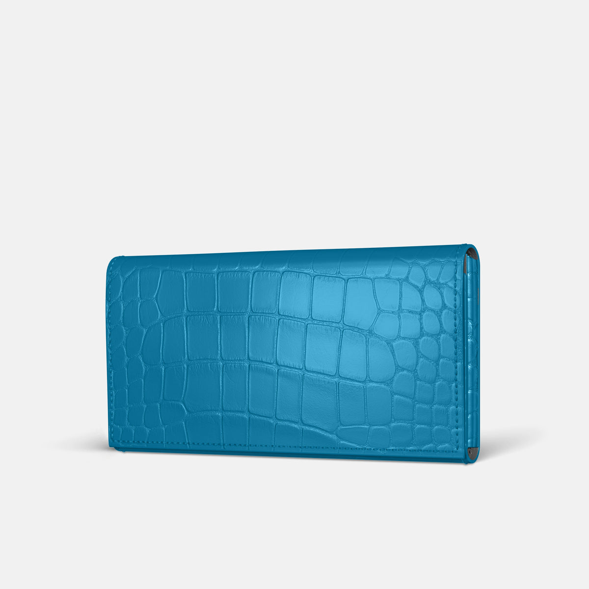Wallet Case For iPhone 17 Pro In Alligator -1 | Curaçao-Blue