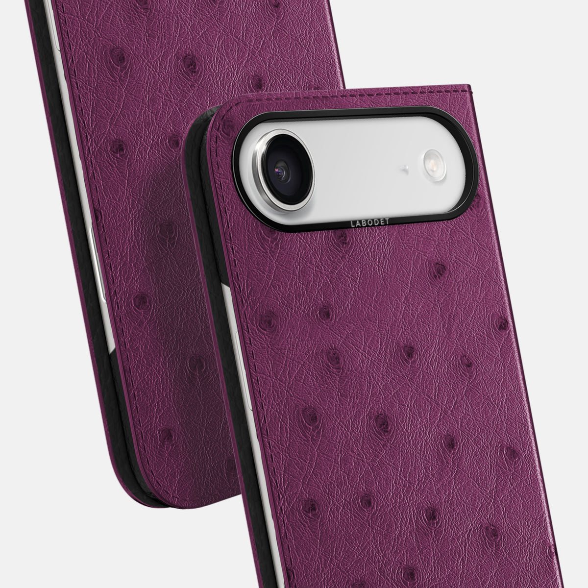 Folio Case For iPhone 17 Air In Ostrich -5 | Purple-Black