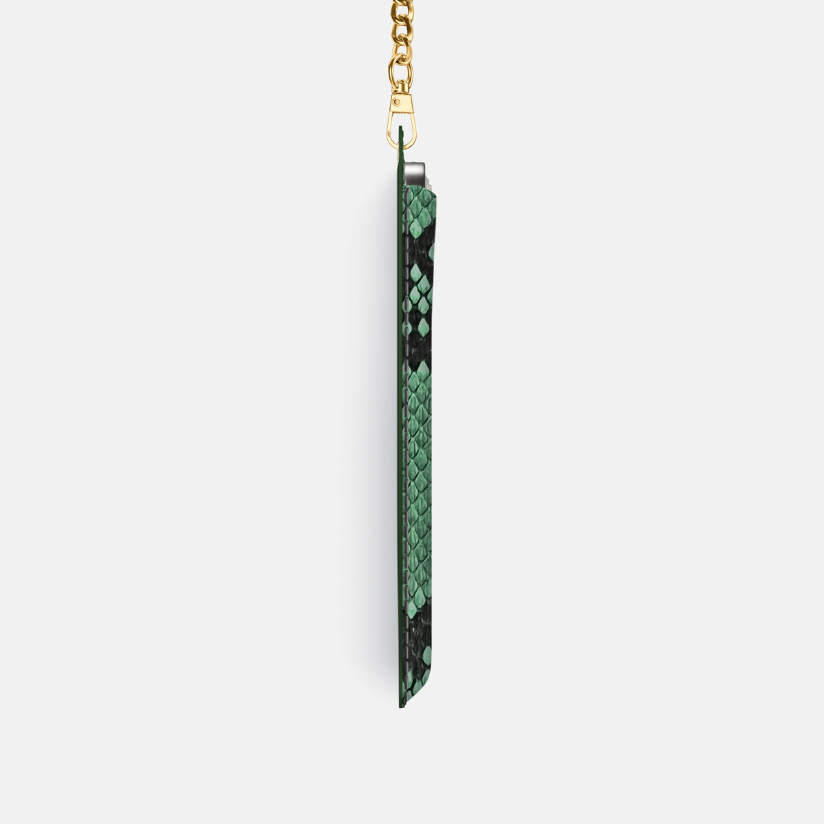Crossbody Bag For iPhone 17 Pro In Deluxe Python -4 | Forest-Green-Gold