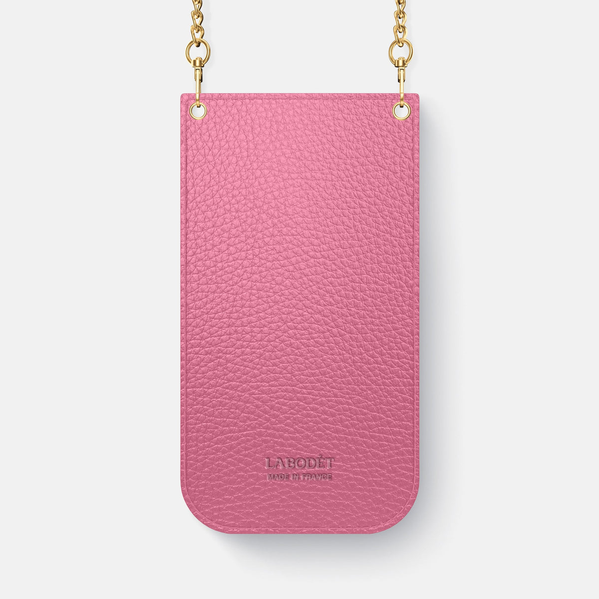 Crossbody Bag For iPhone 18 Pro Max In Calf -3 | Pink-Gold