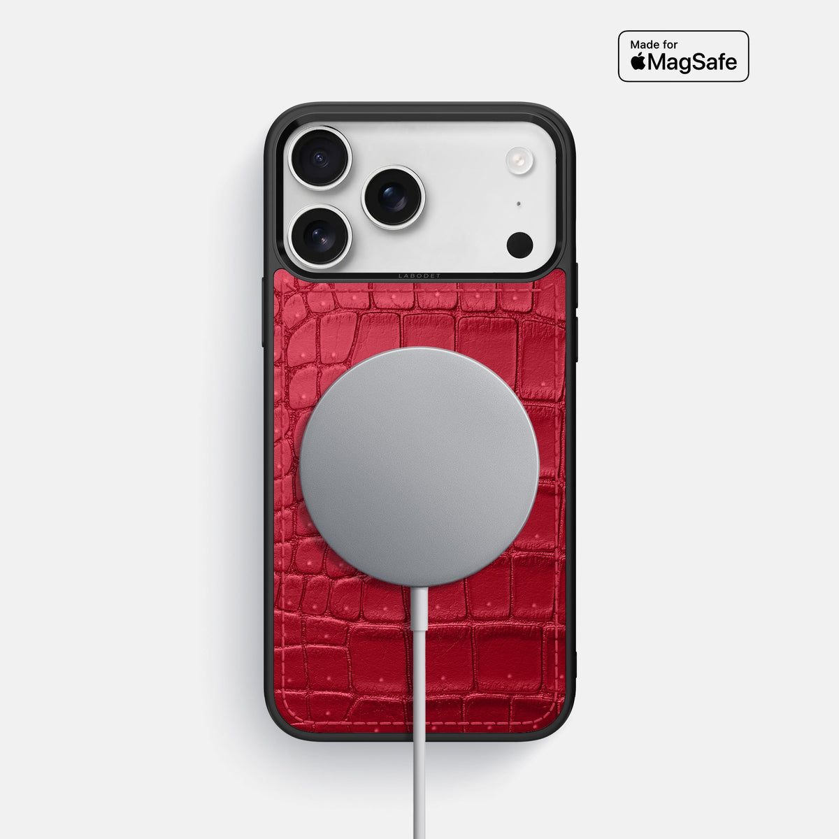 Sport Case For iPhone 18 Pro Max In Porosus Crocodile -5 | Burgundy