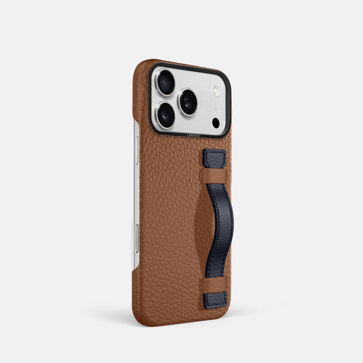 Handle Case Coloré For iPhone 18 Pro In Calf -2 | Caramel-Black