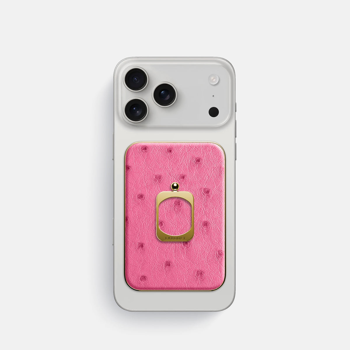 MagSafe Ring For iPhone 17 Pro In Ostrich -2 | Pink-Gold