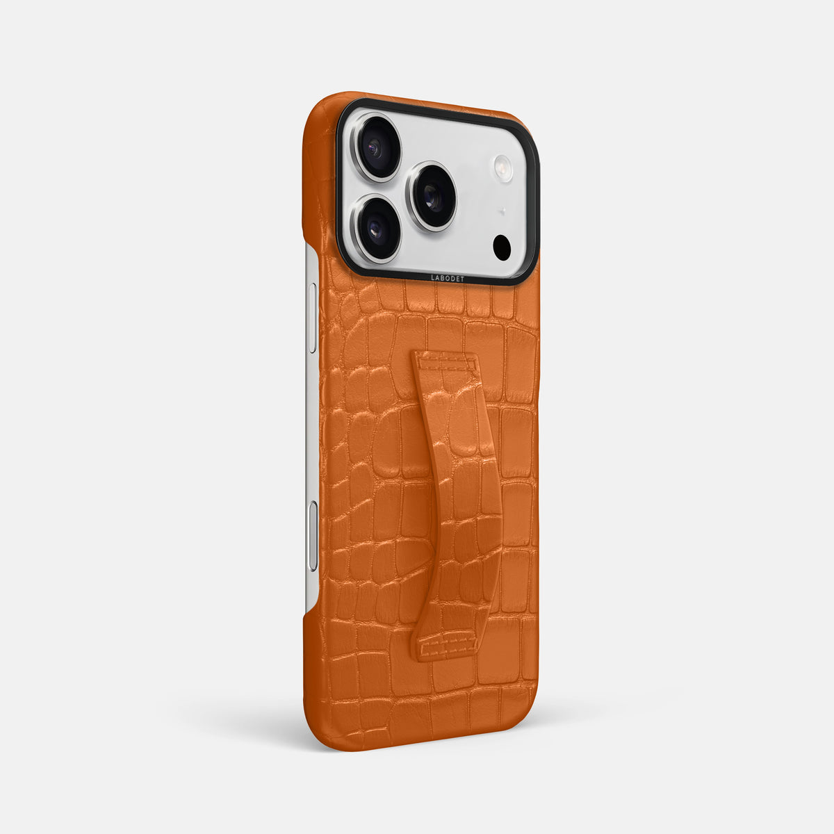 Finger Case For iPhone 17 Pro Max In Alligator -2 | Orange-Black