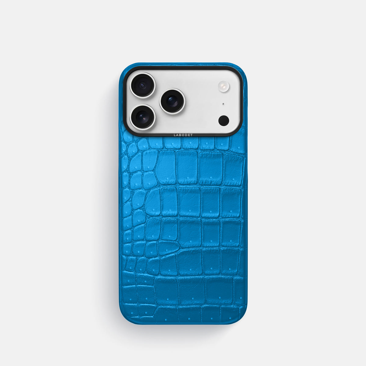 Classic Case For iPhone 17 Pro In Porosus Crocodile -1 | Blue-Lagoon-Black