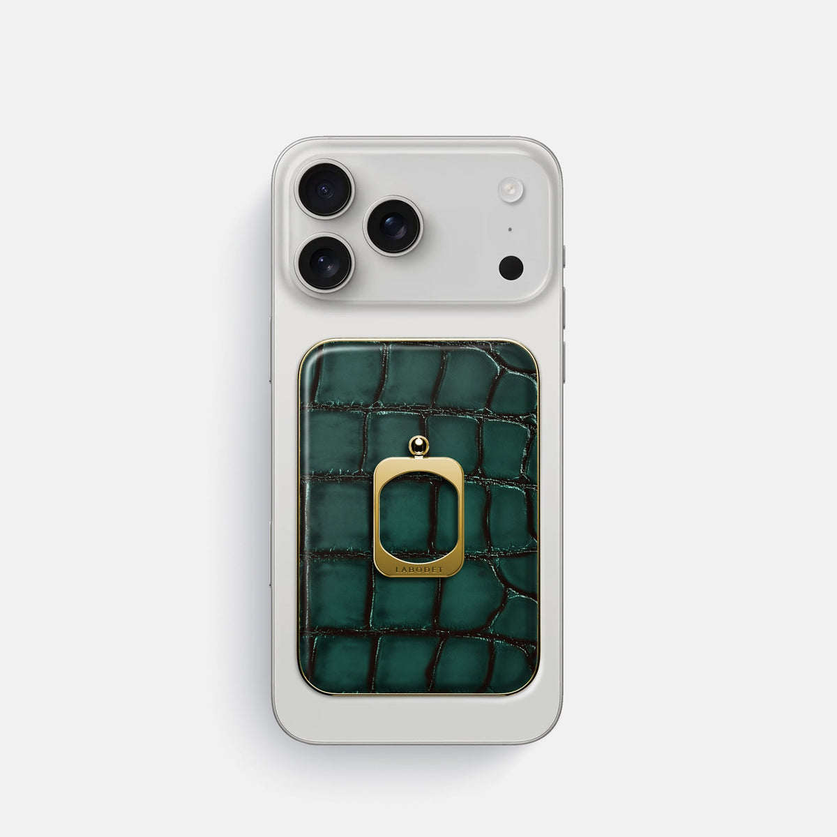 MagSafe Ring For iPhone 18 Pro In Patina Alligator -2 | Green-Gold
